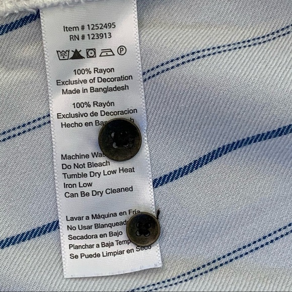 Jachs Girlfriend Long Sleeve Button Down Pinstripe - Picture 11 of 14